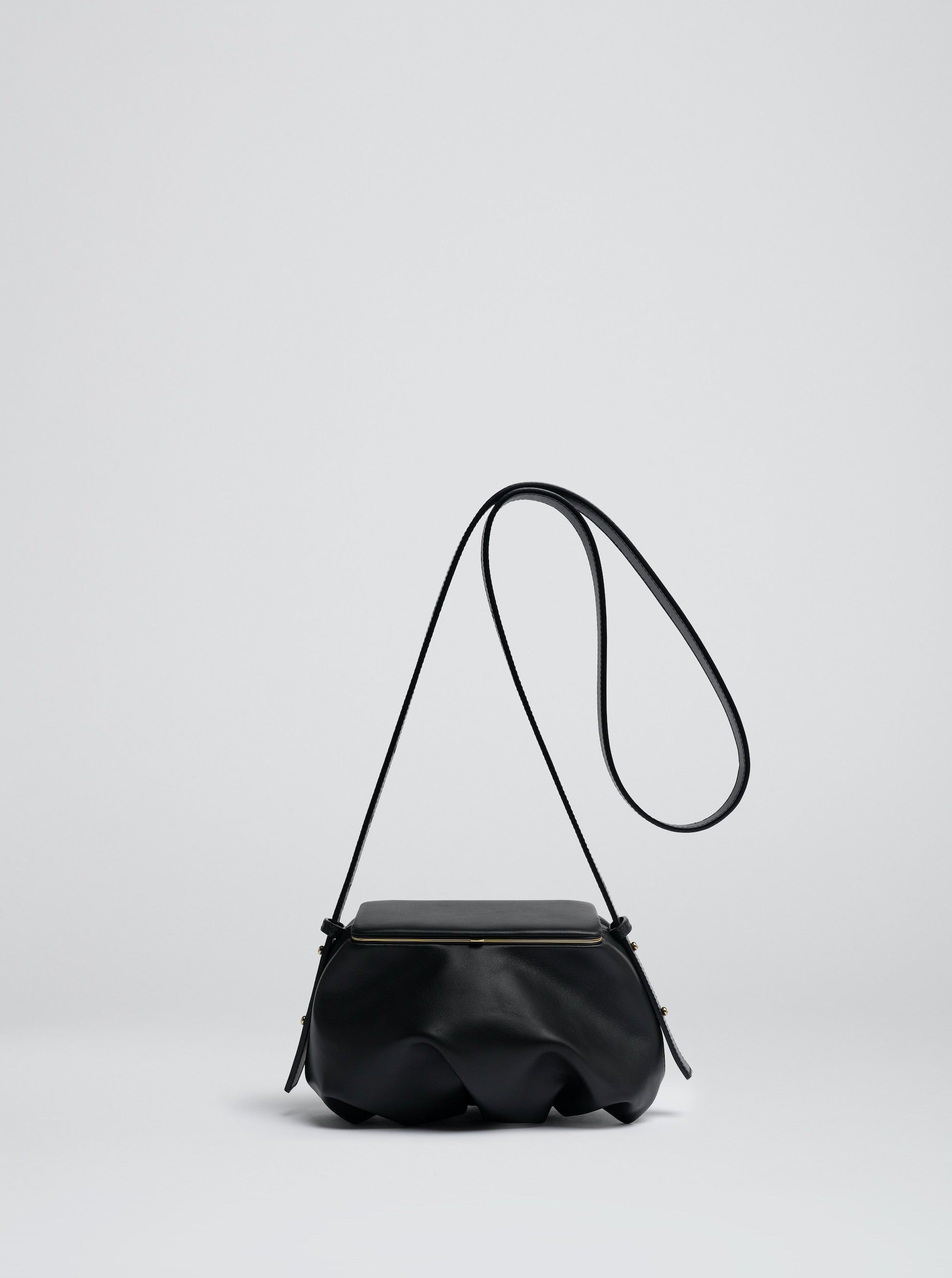 Lutz Morris-Long Shoulder Strap Blake Lidded Pouch - Black-Bags-Boboli-Vancouver-Canada