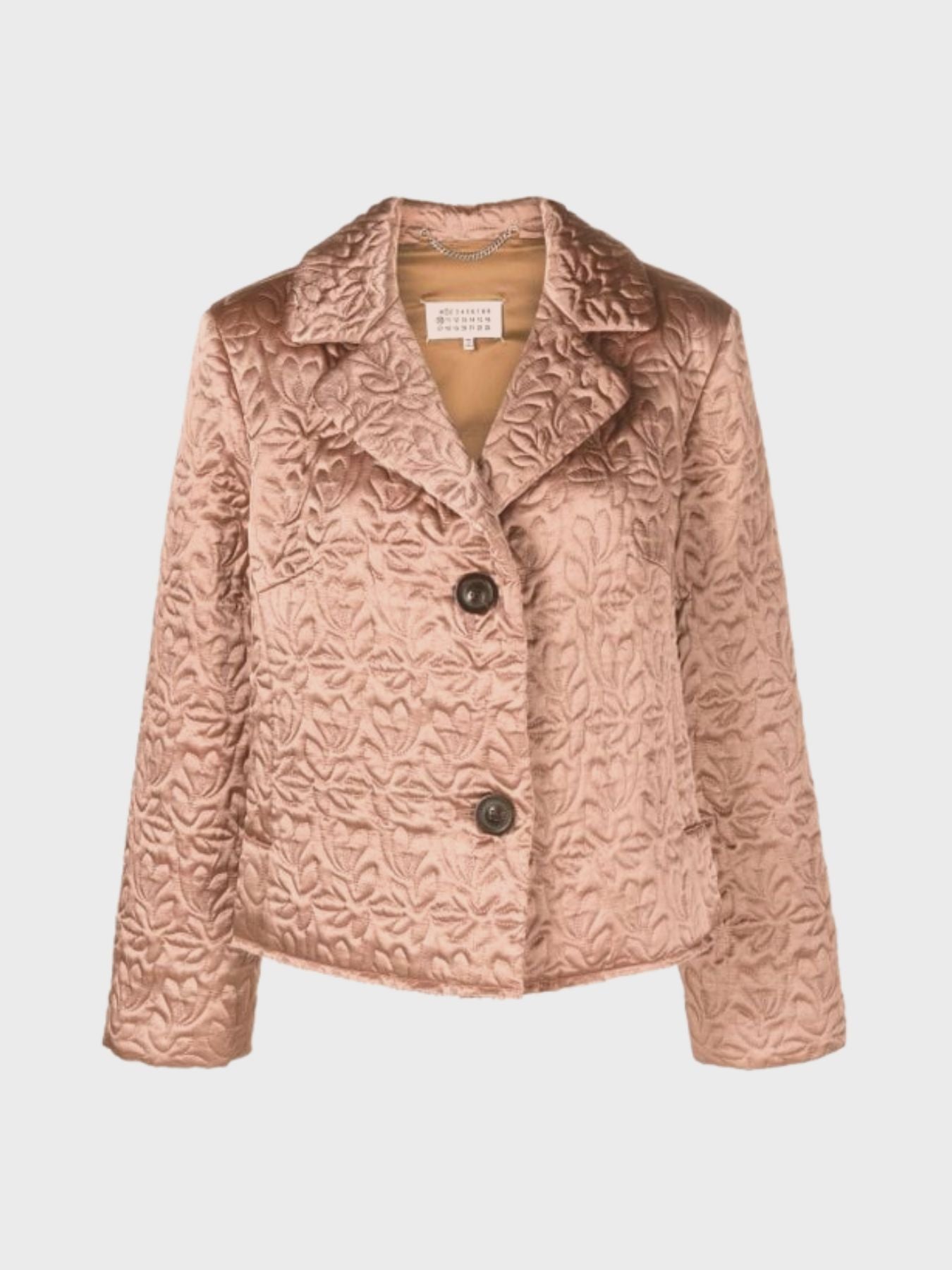 Maison Margiela-Quilted Satin Jacket - Rose-Jackets-Boboli-Vancouver-Canada