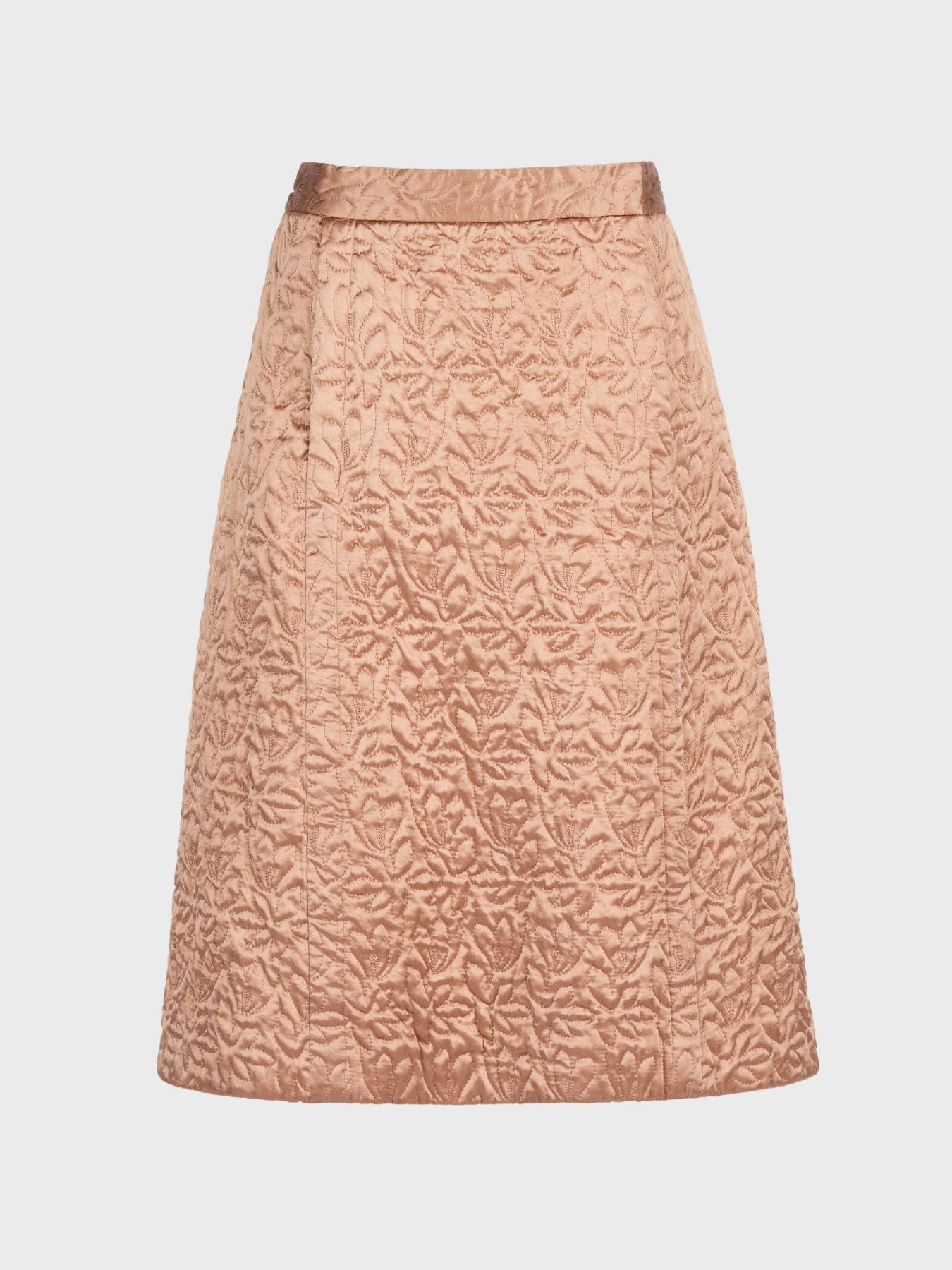 Maison Margiela-Quilted Satin Skirt - Rose-Skirts-Boboli-Vancouver-Canada