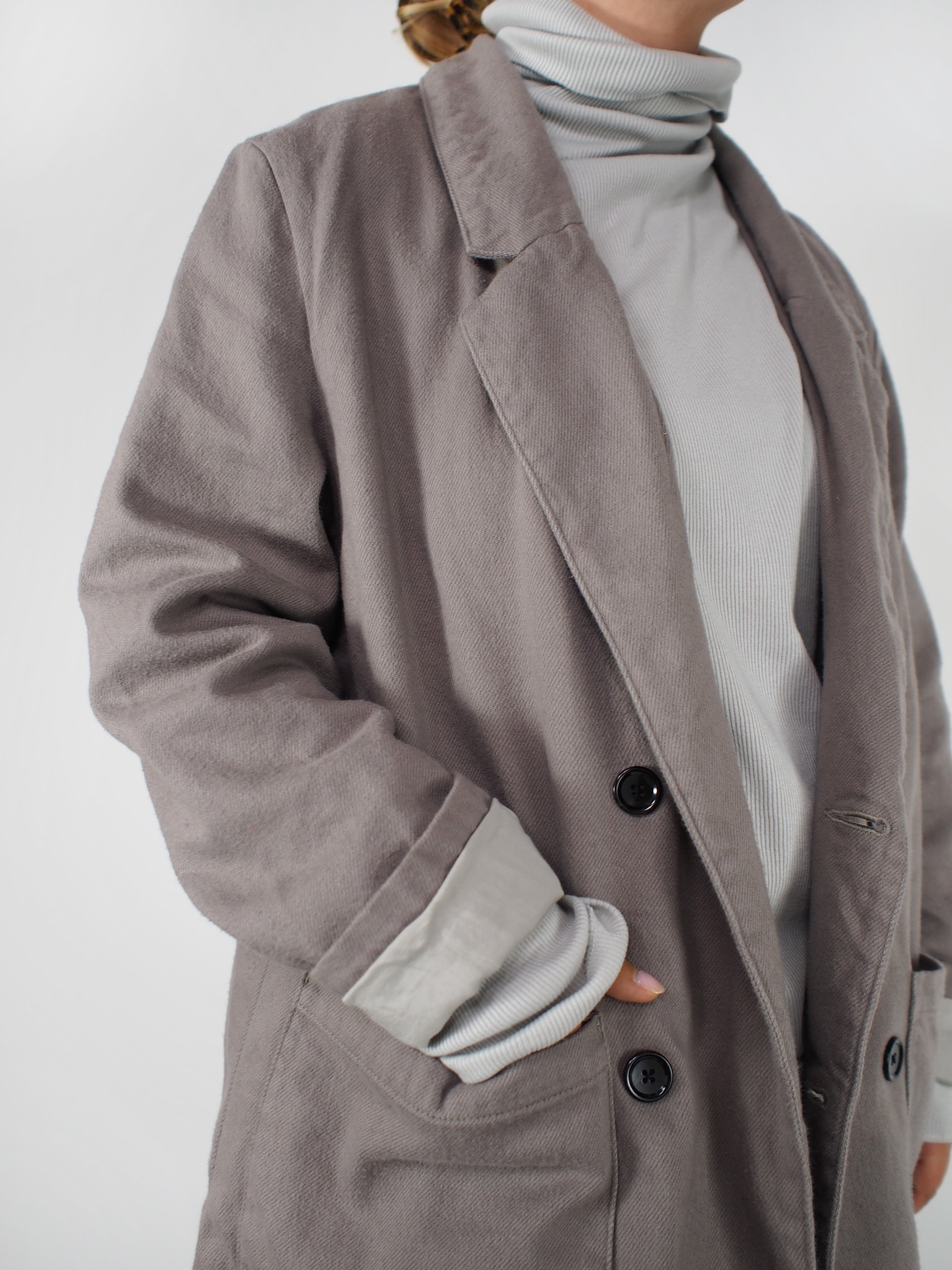 Mythinks-My Organic Nel Blazer - Grey-Blazers-Boboli-Vancouver-Canada