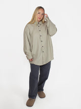 Mythinks-Pima Cotton BD Oversized Shirt - Beige-Shirts-Boboli-Vancouver-Canada