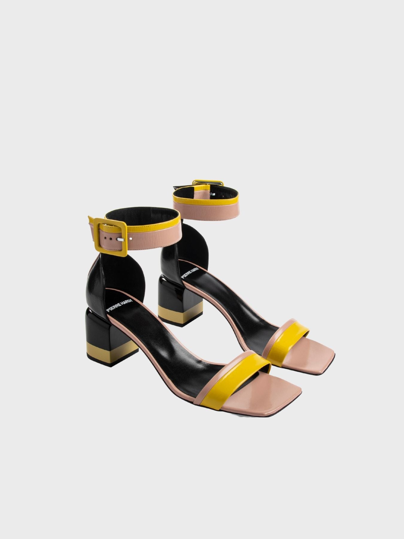 Pierre Hardy-Alpha Gae Sandal - Yellow/Nude/Black-Shoes-Boboli-Vancouver-Canada