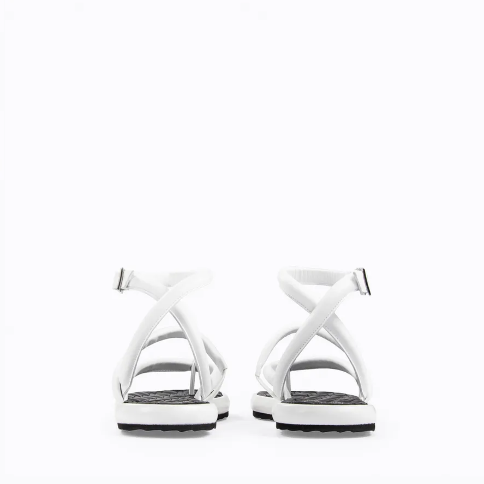 Pierre Hardy-Flat Sandal Xanadu Tong - White / Black-Shoes-Boboli-Vancouver-Canada