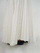 Plan C-Pleated Long Dress - Butter-Dresses-Boboli-Vancouver-Canada
