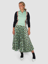 Plan C-Pleated Midi Skirt - Multi-Skirts-Boboli-Vancouver-Canada