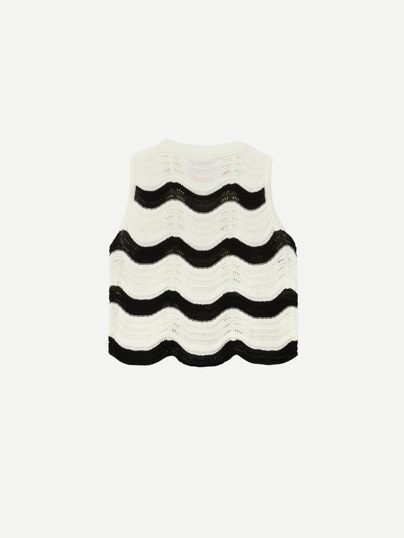 La DoubleJ-Chevron Top - Ecru/Black-Tops-Boboli-Vancouver-Canada