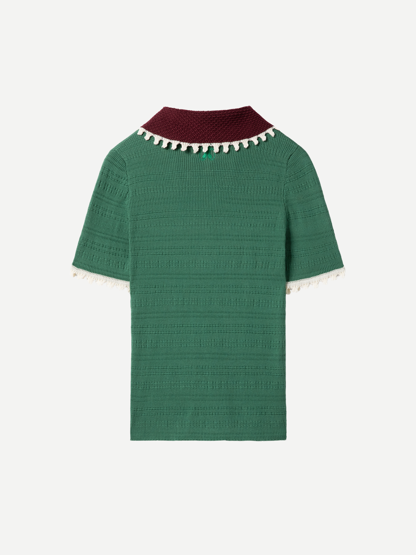 La DoubleJ-Picket Polo Top - Solid Green-Tops-Boboli-Vancouver-Canada
