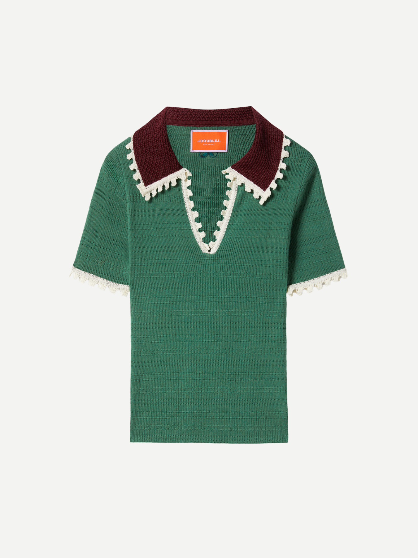 La DoubleJ-Picket Polo Top - Solid Green-Tops-Boboli-Vancouver-Canada