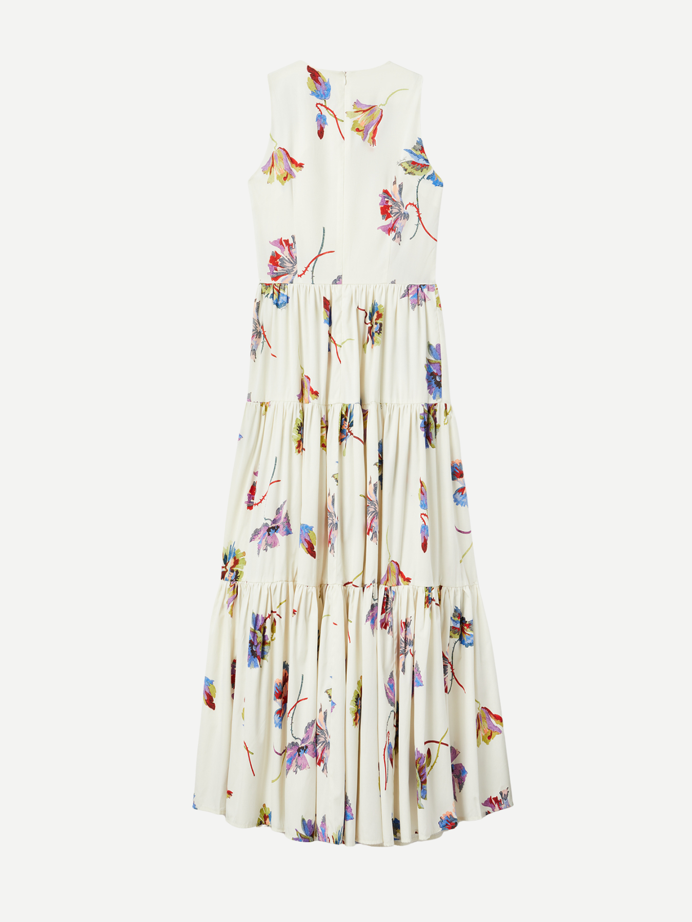La DoubleJ-Sleeveless Big Dress - Infiorata White-Dresses-Boboli-Vancouver-Canada