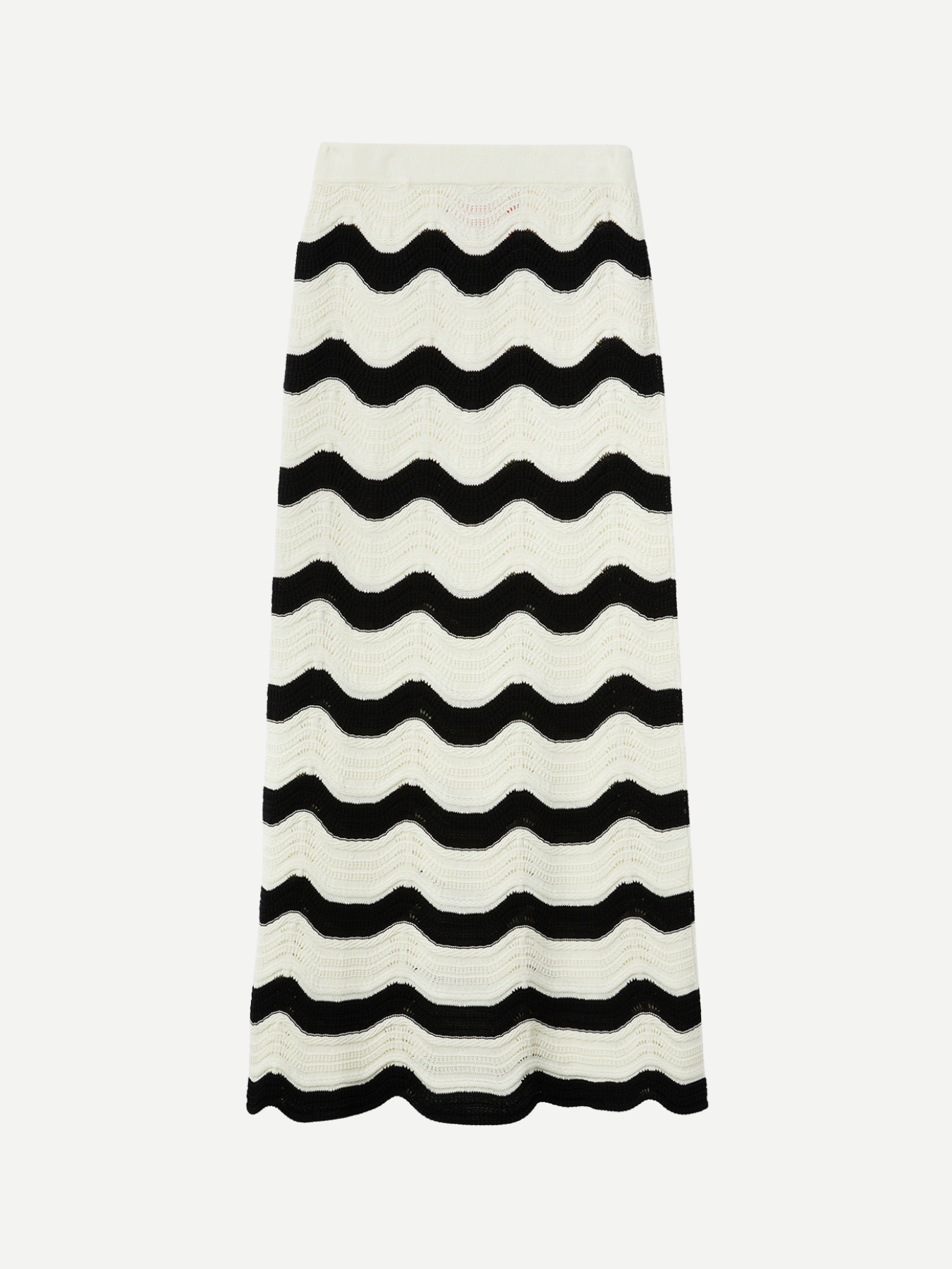 La DoubleJ-Chevron Skirt - Ecru/Black-Skirts-Boboli-Vancouver-Canada