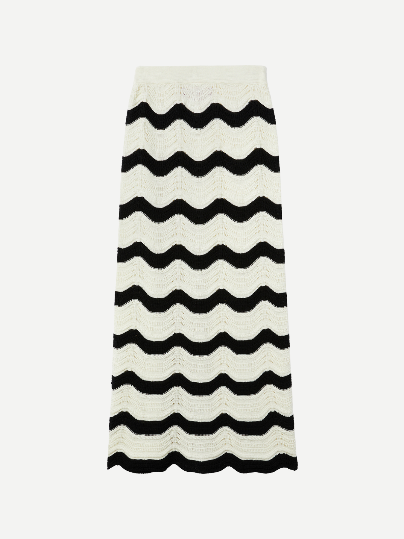 La DoubleJ-Chevron Skirt - Ecru/Black-Skirts-Boboli-Vancouver-Canada