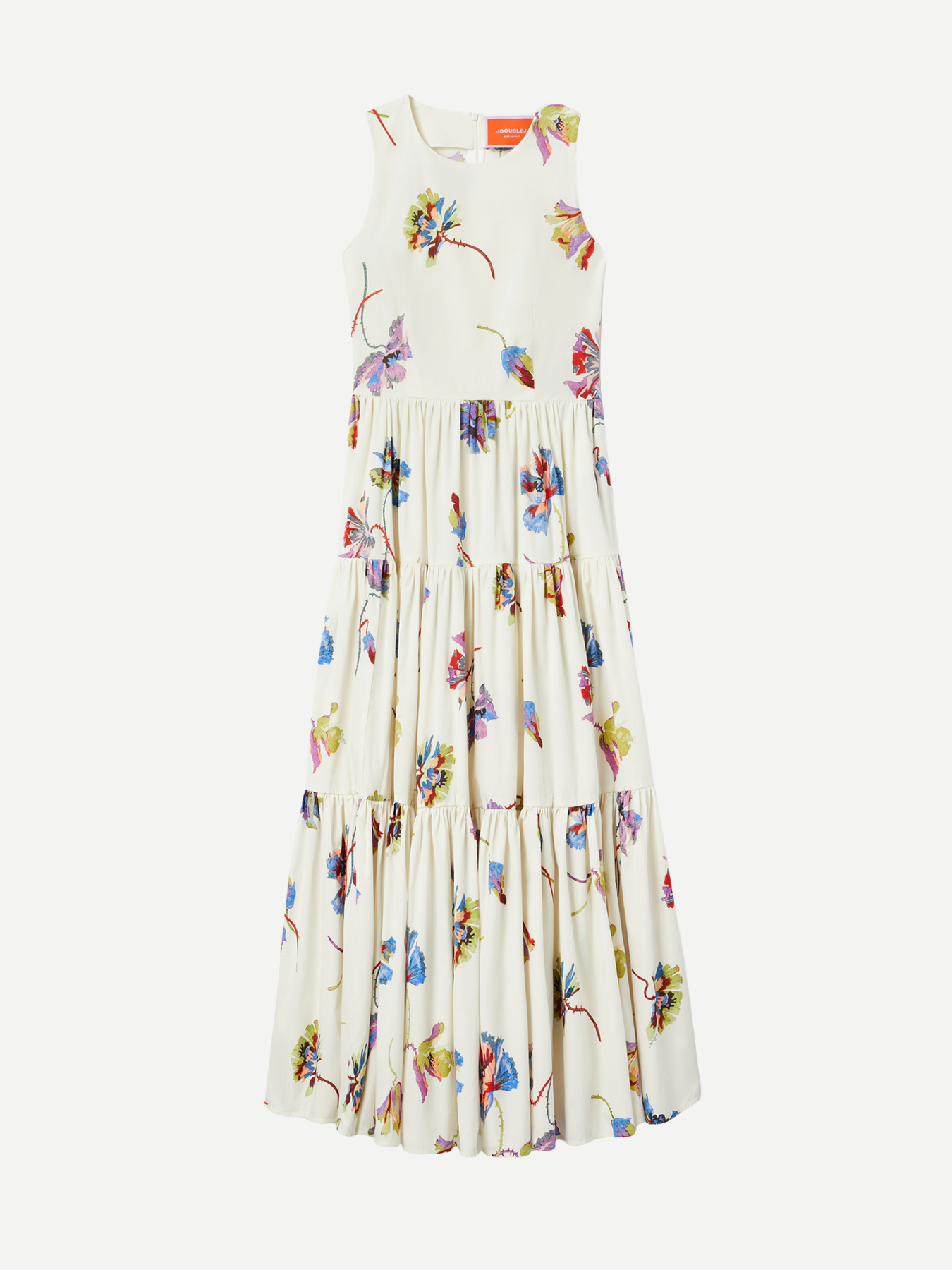 La DoubleJ-Sleeveless Big Dress - Infiorata White-Dresses-Boboli-Vancouver-Canada