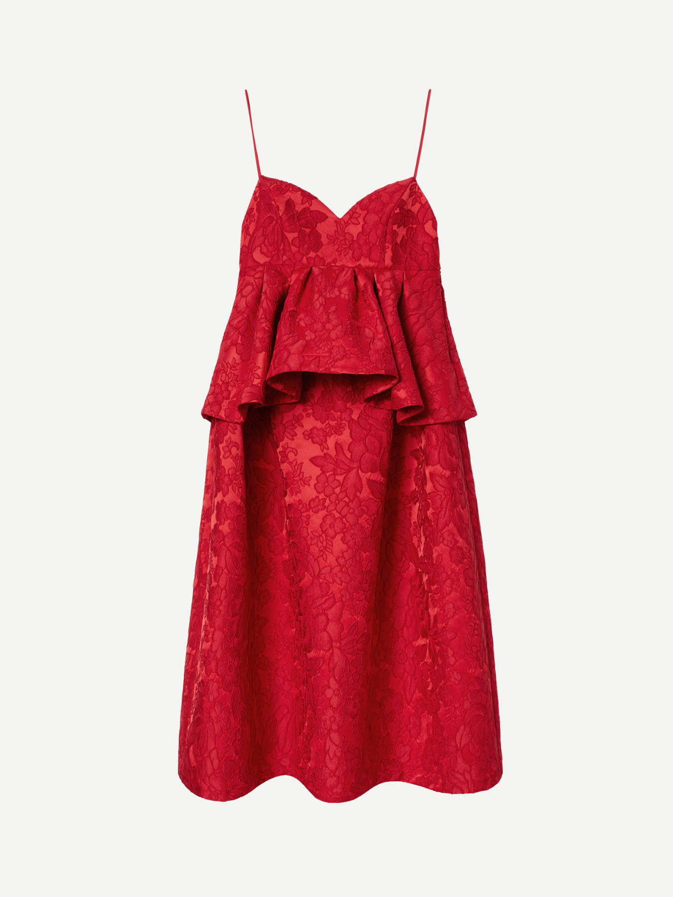 La DoubleJ-Satine Dress - Peony Red-Dresses-Boboli-Vancouver-Canada