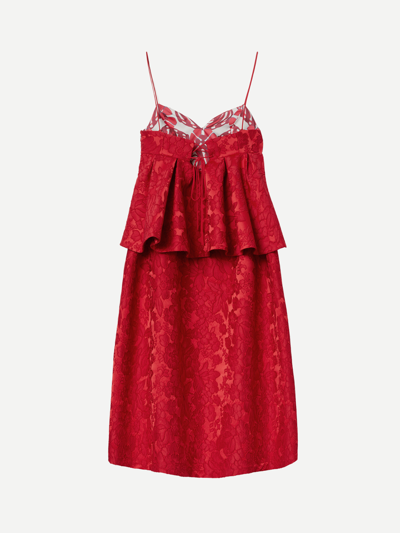 La DoubleJ-Satine Dress - Peony Red-Dresses-Boboli-Vancouver-Canada