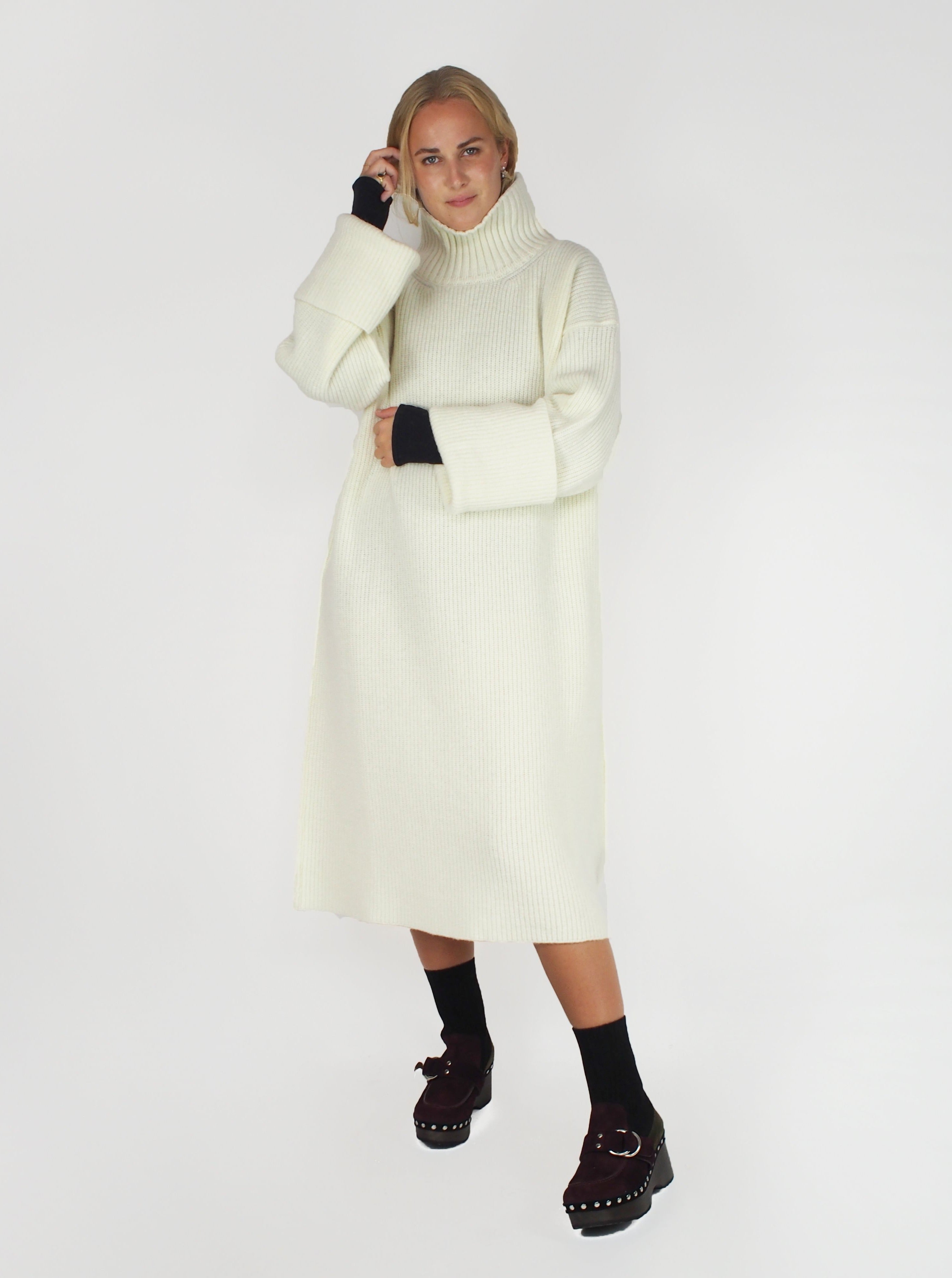 Sibel Saral-Oversized Fusun T/N Dress - White-Dresses-Boboli-Vancouver-Canada