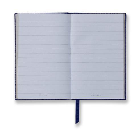 Smythson-All The Worlds A Stage' Notebook - Navy Blue-Notebooks-Boboli-Vancouver-Canada