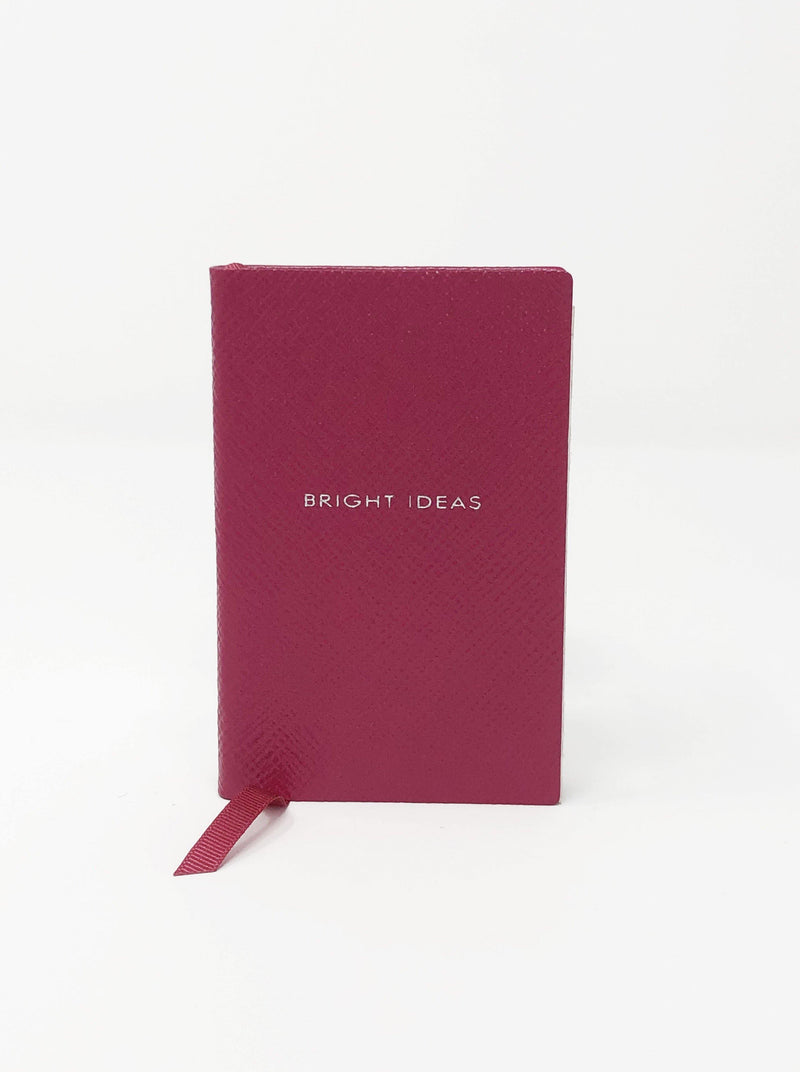 Smythson-Bright Ideas Mini Notebook - Fuchsia-Notebooks-Boboli-Vancouver-Canada