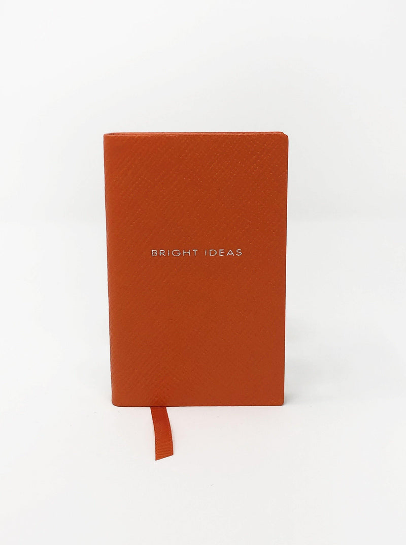 Smythson-Bright Ideas Mini Notebook - Orange-Notebooks-Boboli-Vancouver-Canada