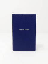 Smythson-Capital Ideas Notebook - Cobalt-Notebooks-Boboli-Vancouver-Canada