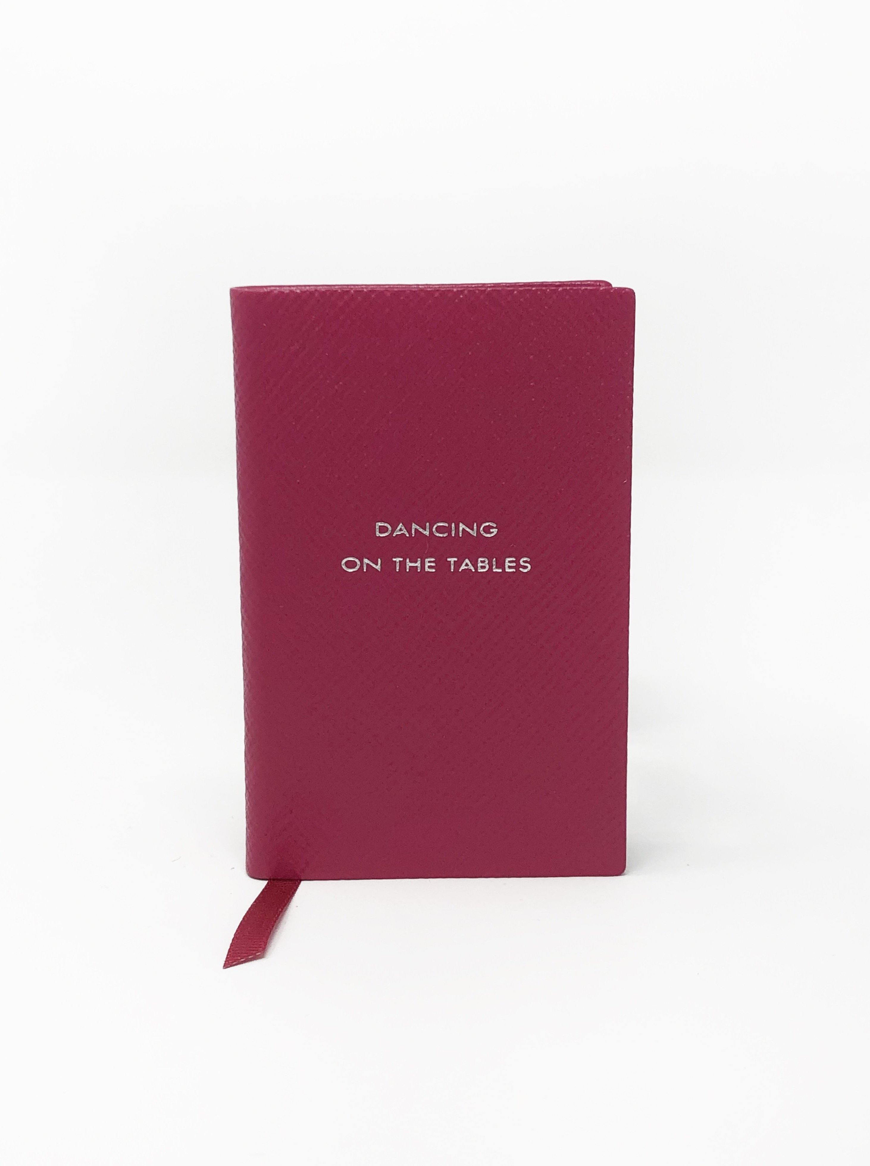 Smythson-Dancing on the Table Mini Notebook - Fuchsia-Notebooks-Boboli-Vancouver-Canada