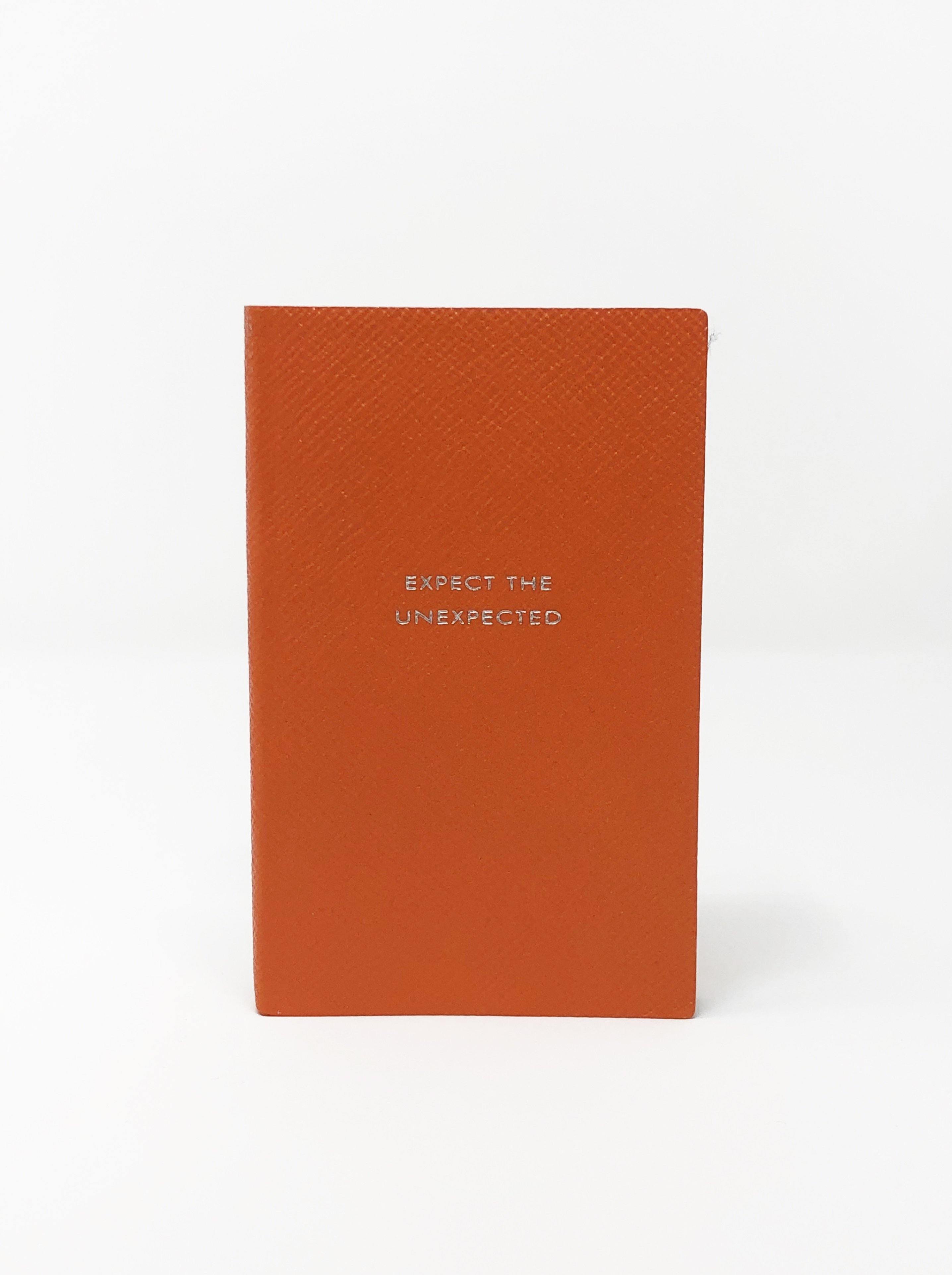 Smythson-Expect the Unexpected Notebook - Orange-Notebooks-Boboli-Vancouver-Canada