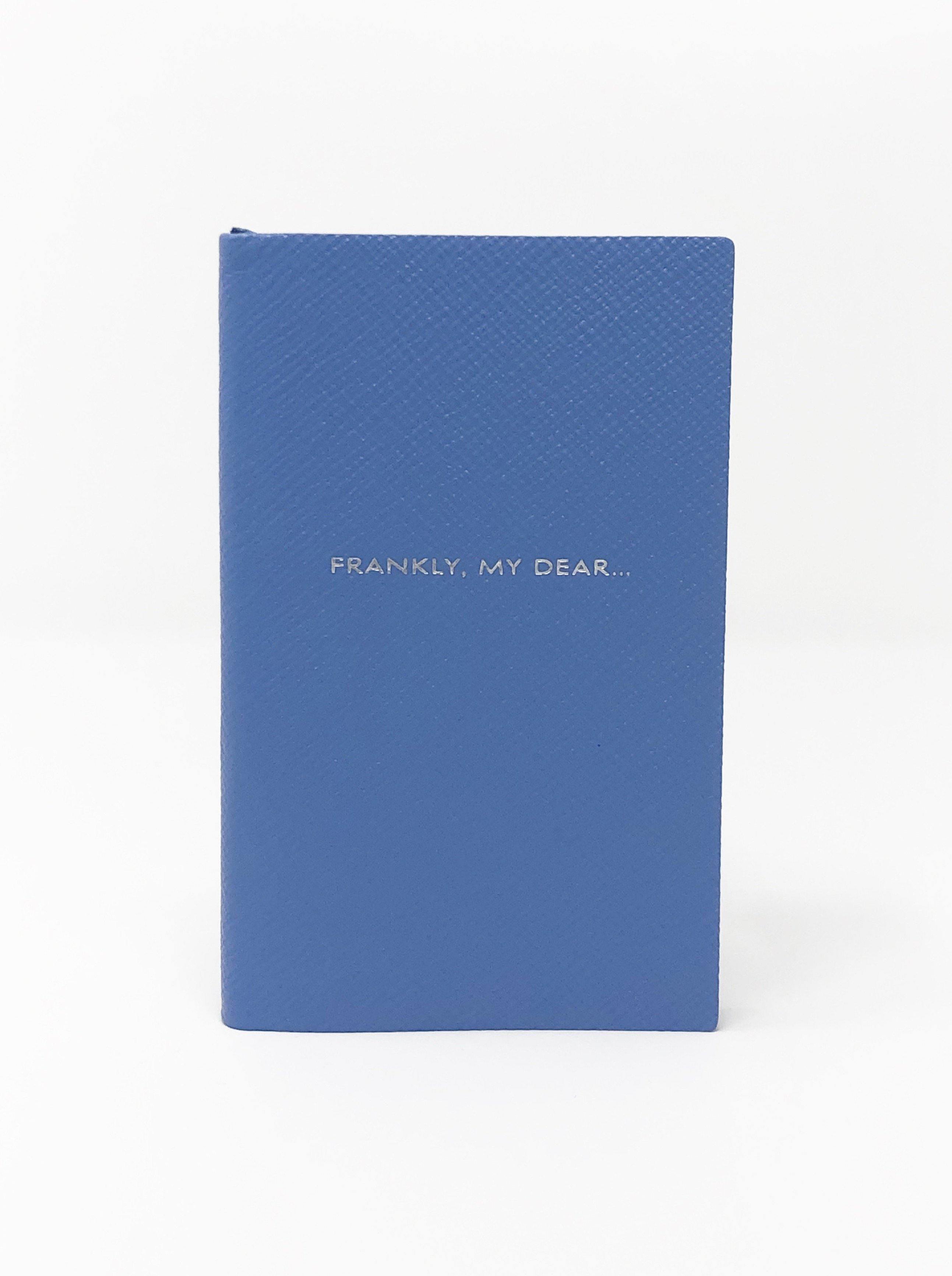 Smythson-Frankly My Dear Notebook - Blue-Notebooks-Boboli-Vancouver-Canada