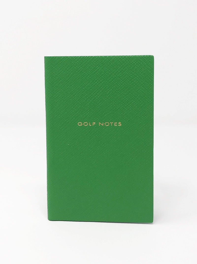 Smythson-Panama 'Golf Notes' Notebook - Emerald-Notebooks-Boboli-Vancouver-Canada