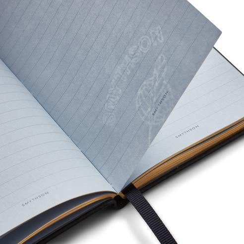 Smythson-The Cat's Whiskers Mini Notebook - Navy Blue-Notebooks-Boboli-Vancouver-Canada