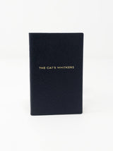 Smythson-The Cat's Whiskers Mini Notebook - Navy Blue-Notebooks-Boboli-Vancouver-Canada