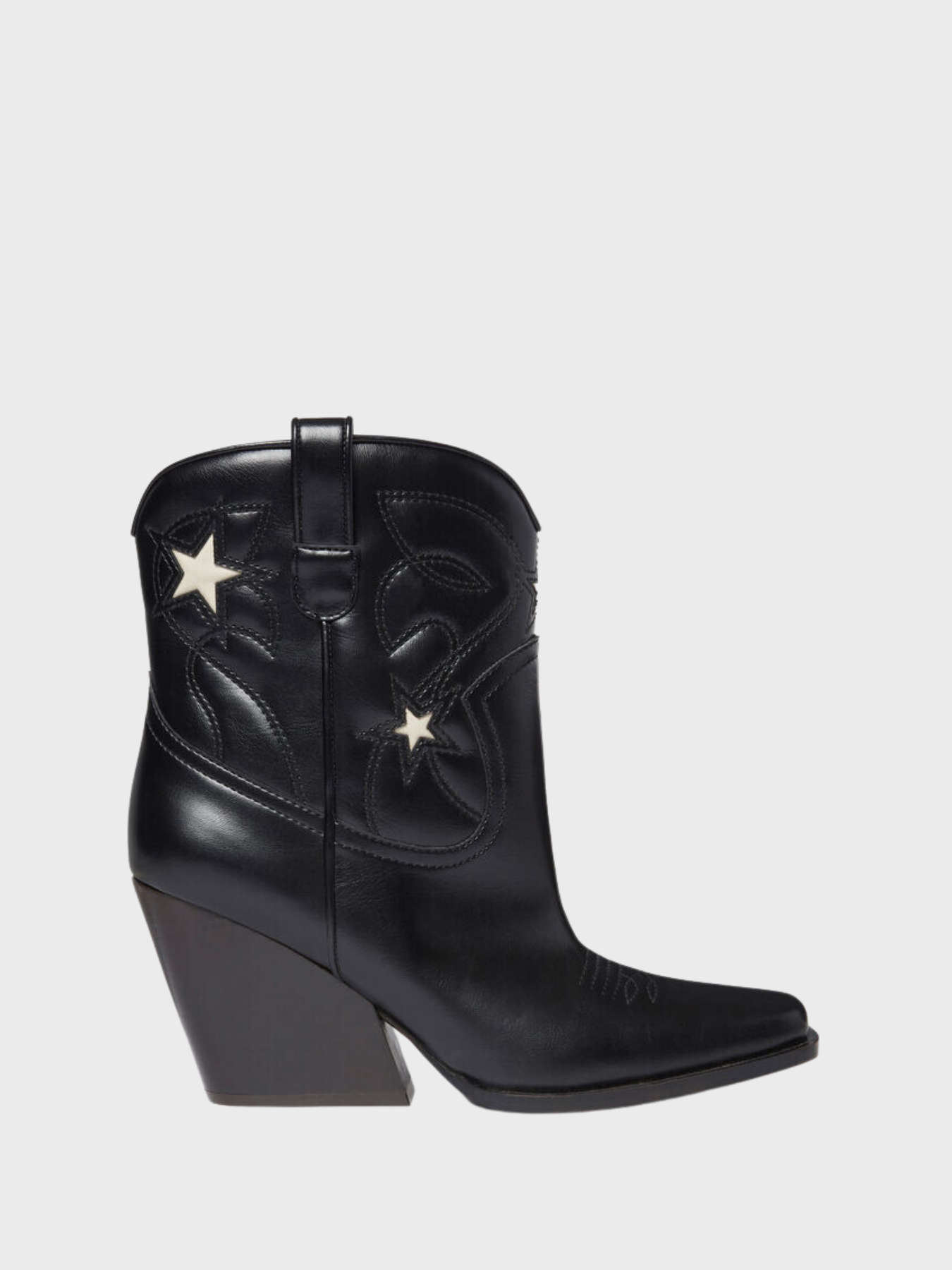 Stella McCartney-Cloudy Alter Mat Cowboy Boots - Black/Stone-Boots-IT 36-Boboli-Vancouver-Canada