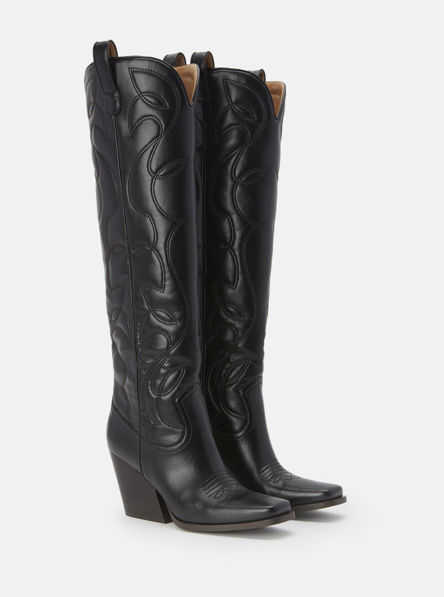 Stella McCartney-Cowboy Boots - Black-Shoes-Boboli-Vancouver-Canada