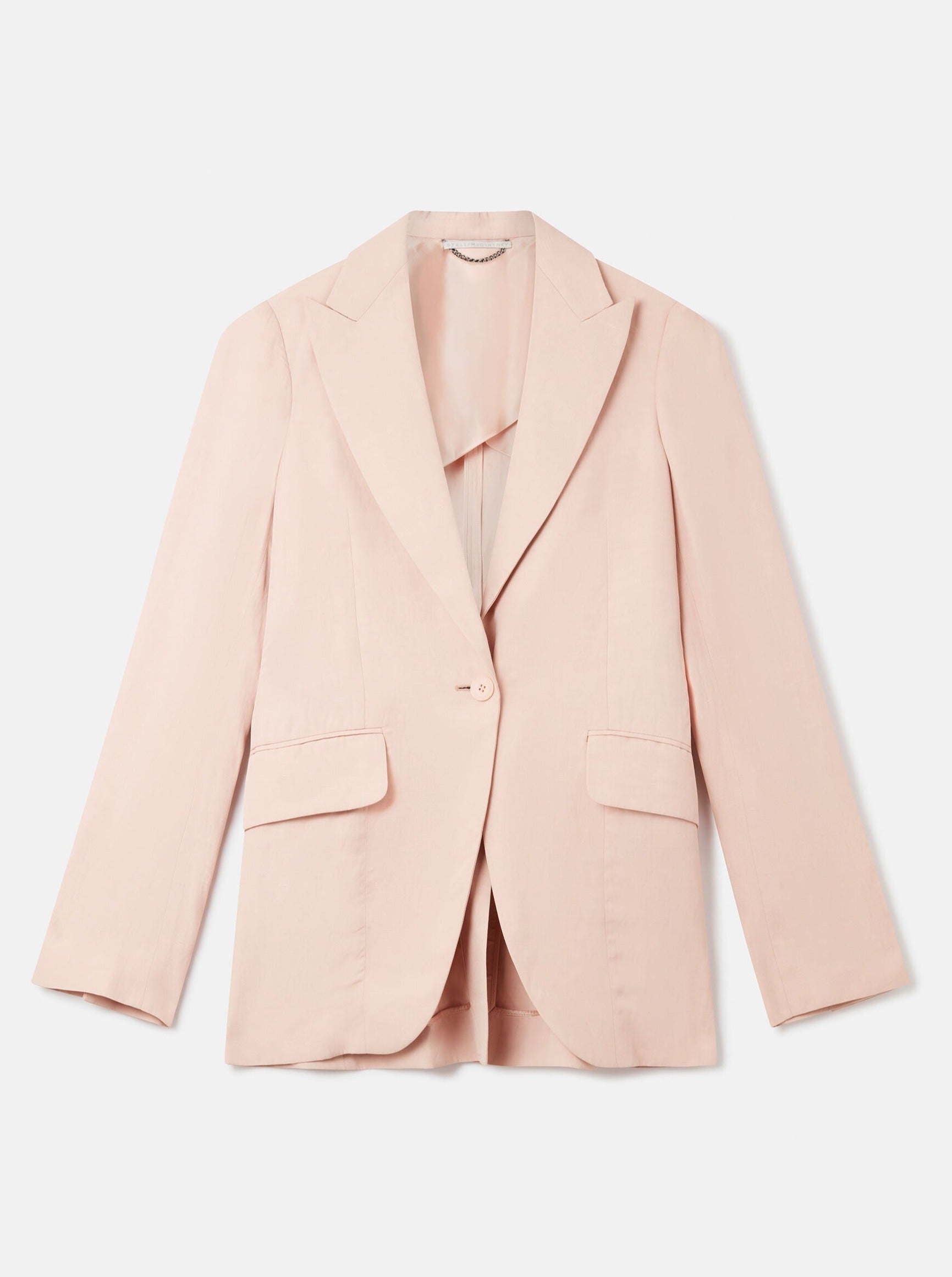 Stella McCartney-Fluid Linen S.B. Blazer - Rose-Blazers-Boboli-Vancouver-Canada