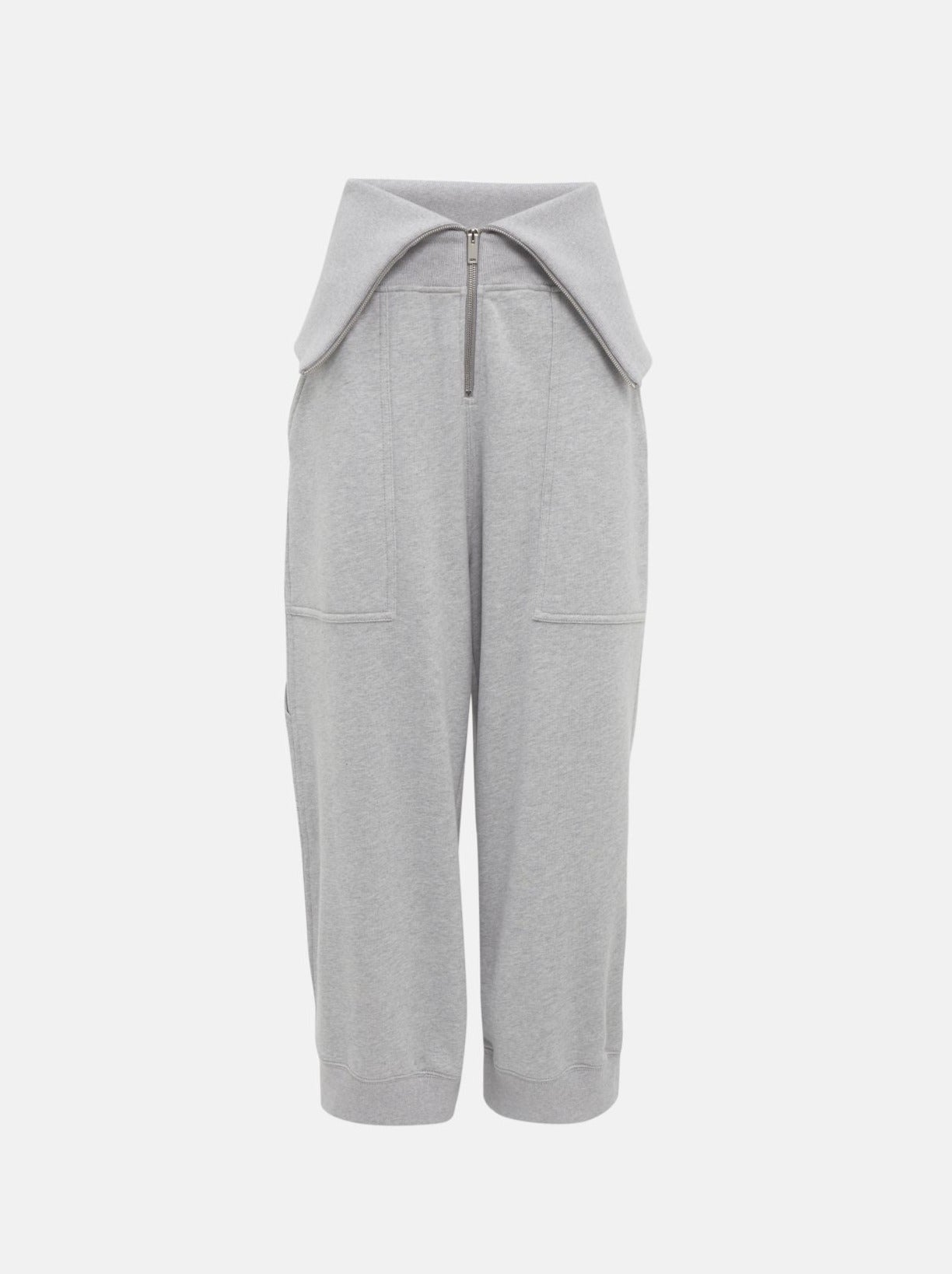 Stella McCartney-Rounded Volume Sweat Jogger - Grey Melange-Pants-Boboli-Vancouver-Canada