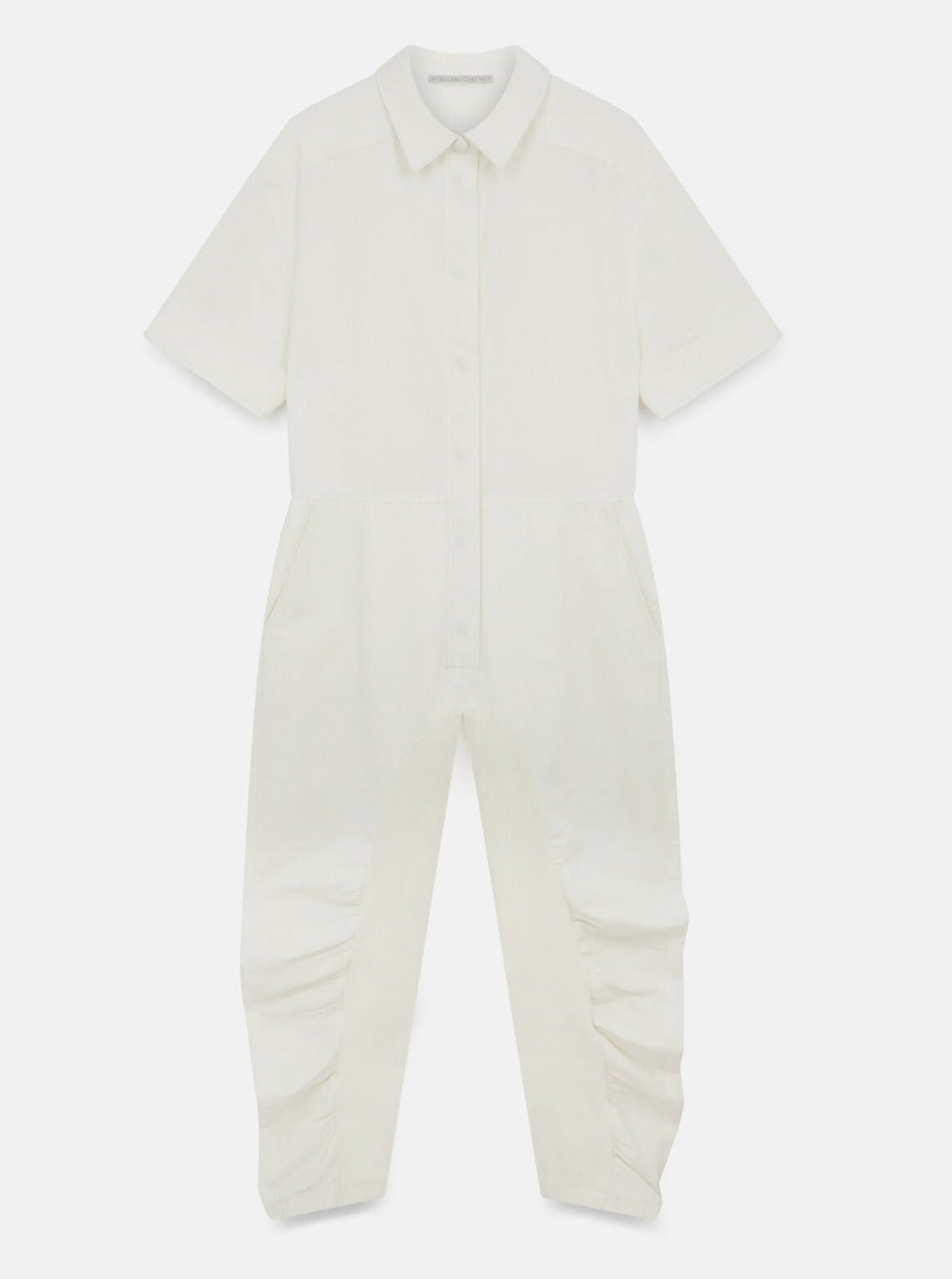 Stella McCartney-Short Sleeved Jumpsuit - Cream-Jumpsuits-Boboli-Vancouver-Canada