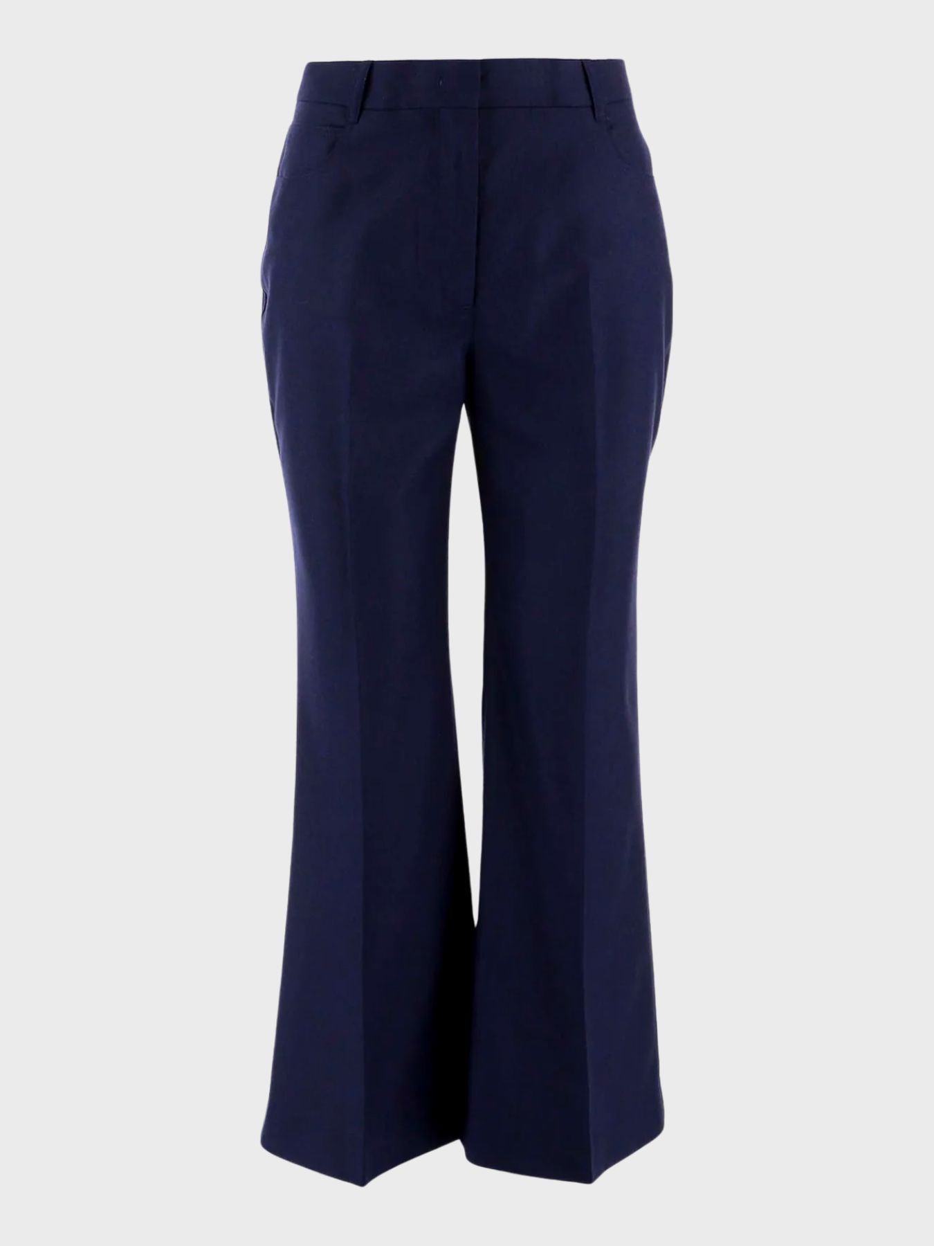 Stella McCartney-Trousers Wool Flannel - Royal Blue-Pants-Boboli-Vancouver-Canada