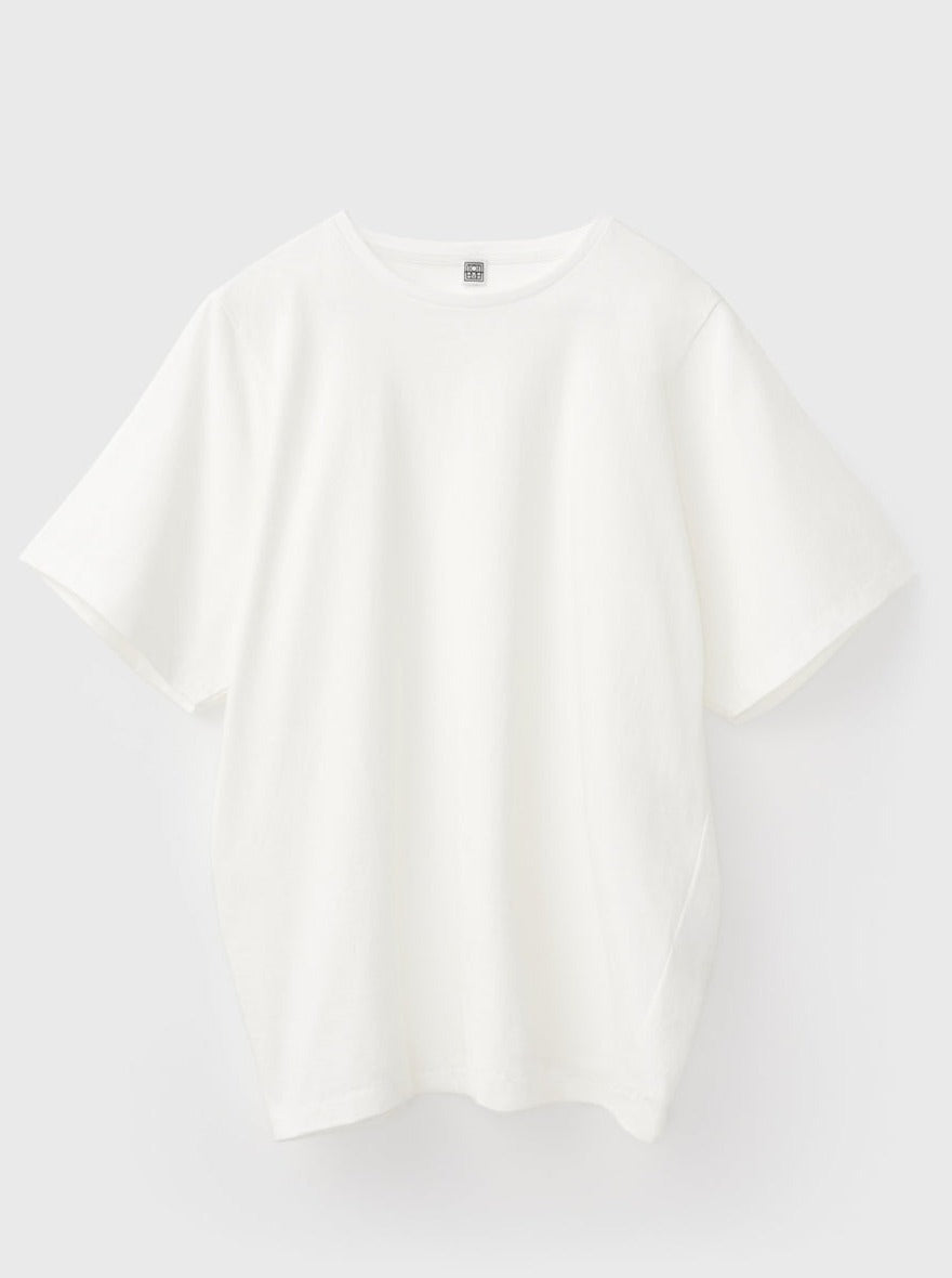 Totême-Oversized Cotton Tee - Off White-T-Shirts-Boboli-Vancouver-Canada