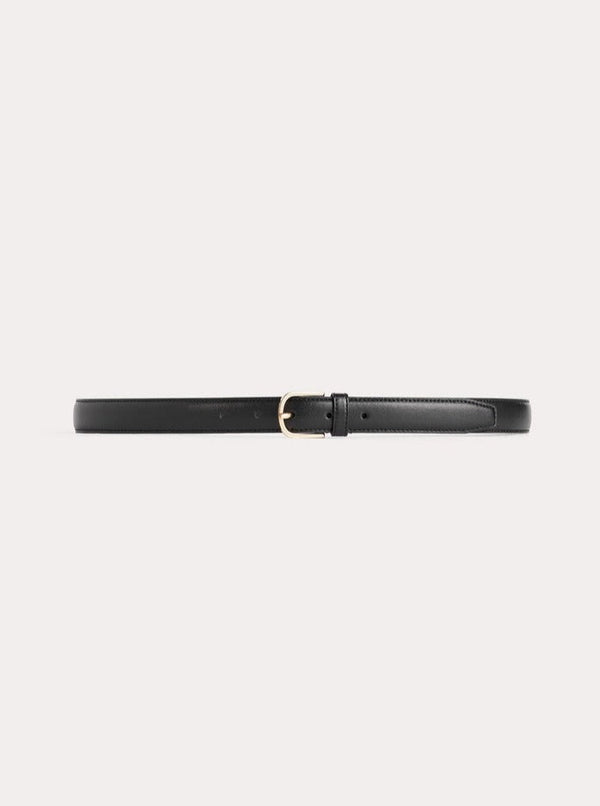 Totême-Slim Trouser Leather Belt - Black-Belts-IT 80-Boboli-Vancouver-Canada