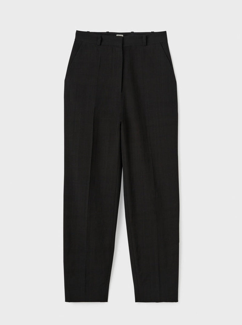 Totême-Tapered Suit Trousers - Black-Pants-Boboli-Vancouver-Canada