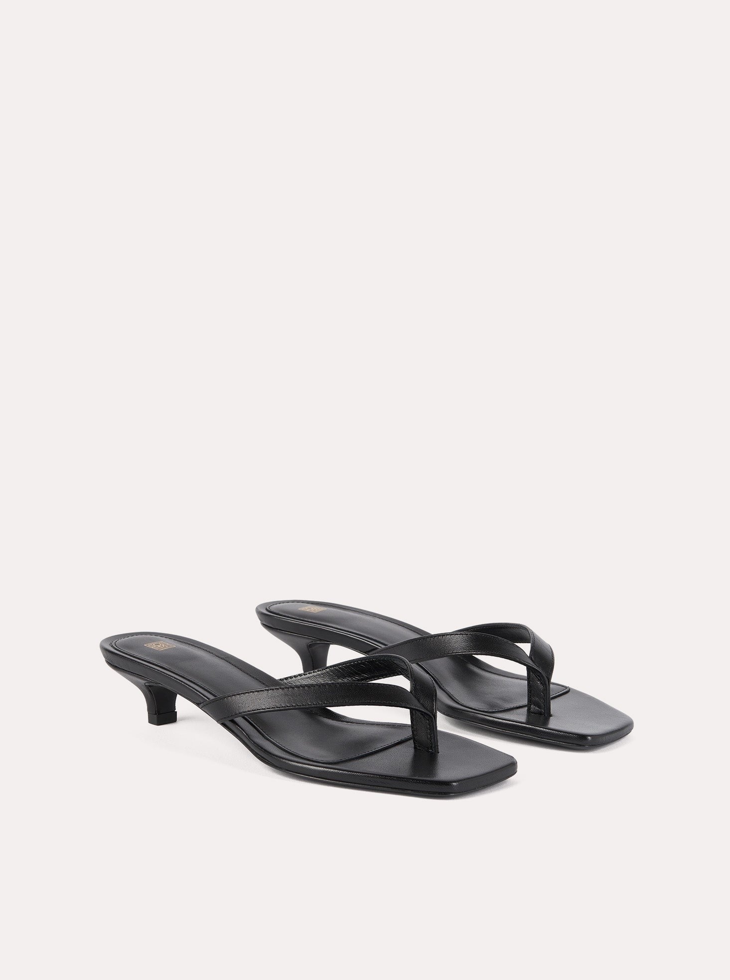 Totême-The Flip-Flop Heel - Black-Shoes-Boboli-Vancouver-Canada