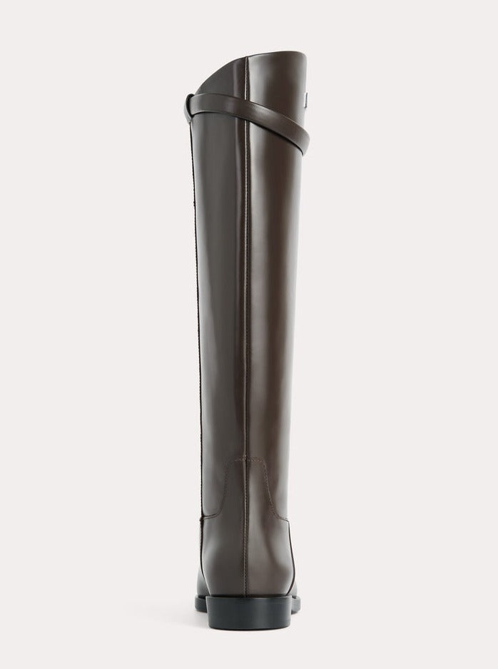 Totême-The Riding Boot - Coffee-Boots-Boboli-Vancouver-Canada