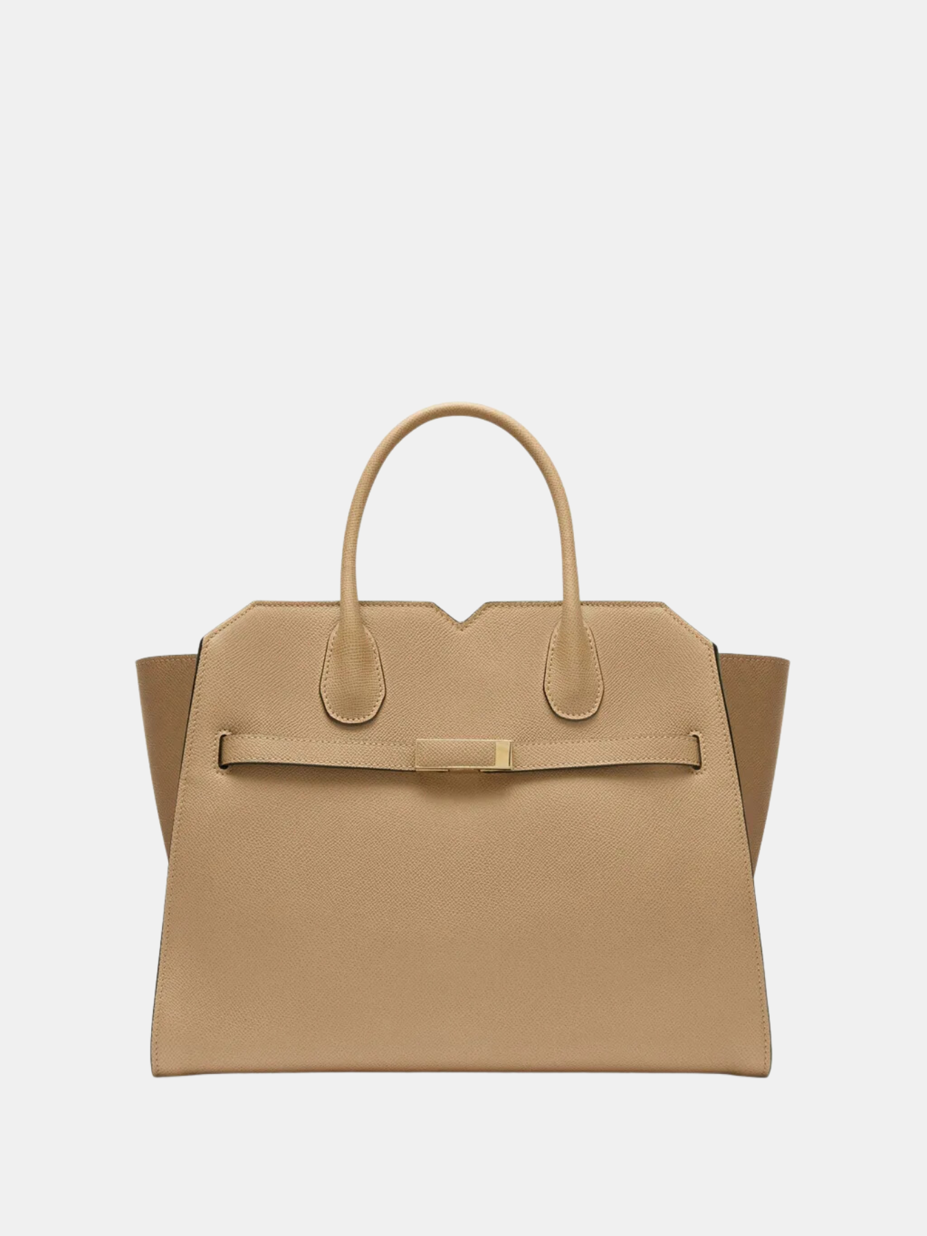 Valextra | Milano Two Handles Medium Bag - Beige Cachemire