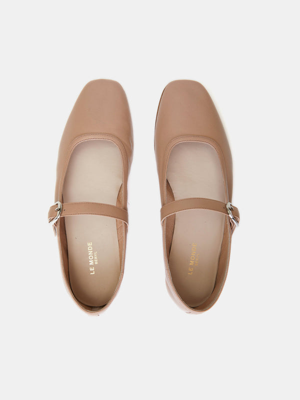 Ballet Mary Jane Leather - Fawn