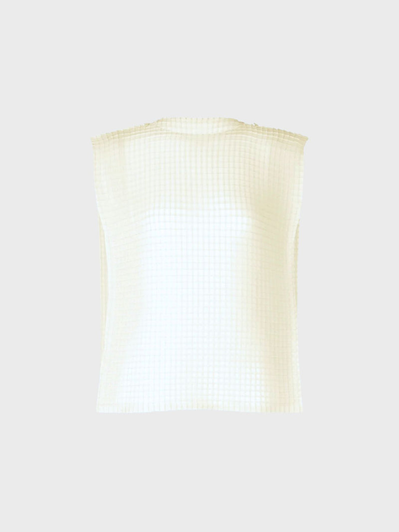 Grid Pleats - Off White