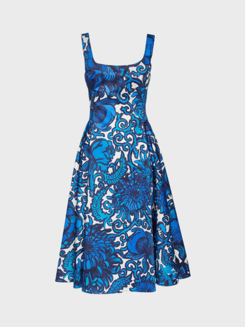 Sophia Dress - Anemone Blue