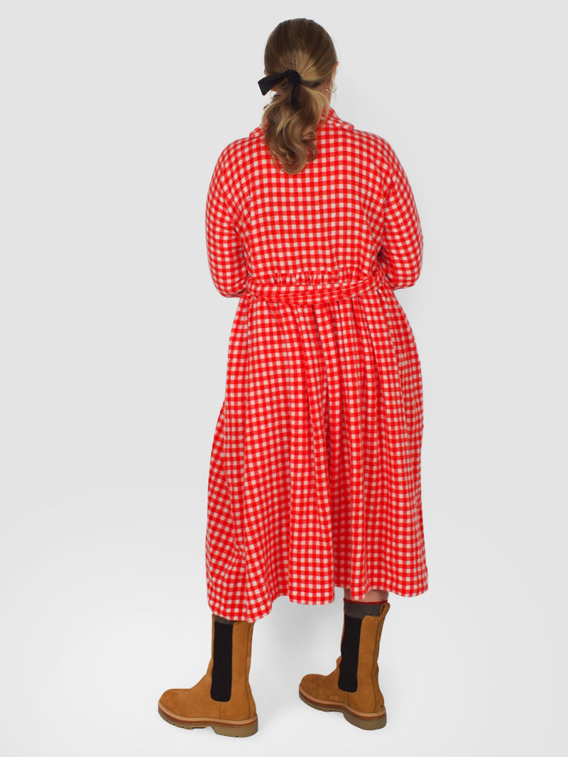 Washed Quercia Dress - Red & White