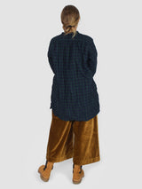 Washed Kora Shirt - Green & Black Tartan