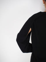 Feather Weight Cashmere Cocoon - Black
