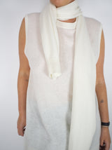 Feather Weight Cashmere Cocoon - Ivory