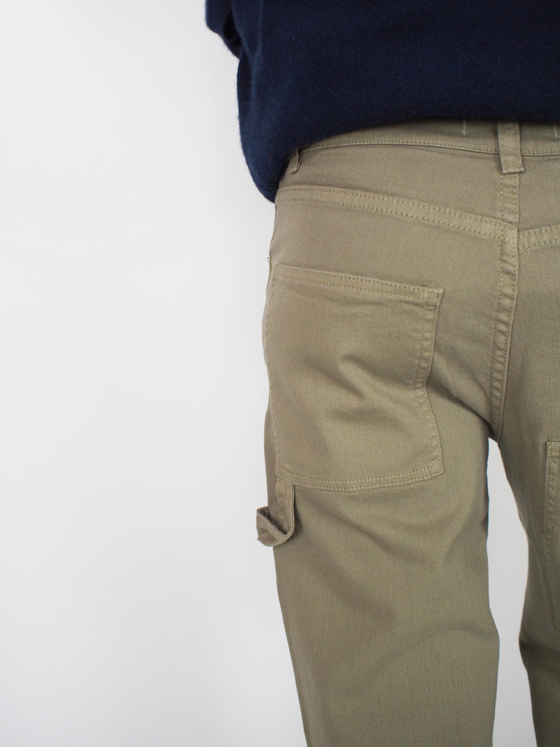 Cotton Drill Sam Pant - Dark Clay