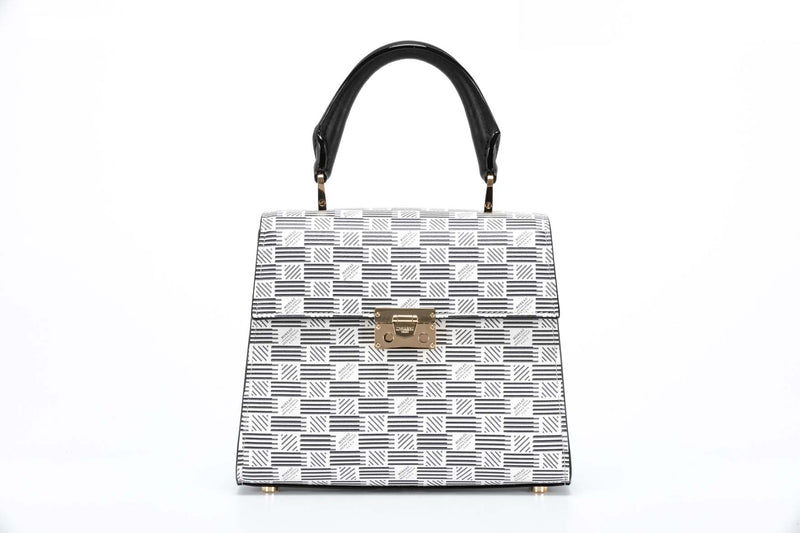 Mune Printed Leather - White